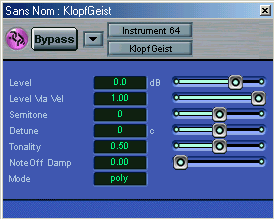 Figure 4 - KlopfGeist - Logic Audio