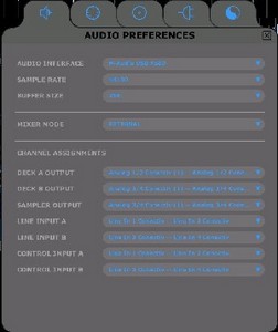 Audio preferences