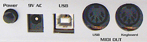 Prises MIDI & USB de l'Ozone